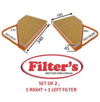 A50503SET AIR FILTER  AZUMI A0503 A50503 Bentley CREWE Air Filter Set 3W0129620B & 3W0129620CJS A0503SET A50503SET A50503 A0503 VAG 3W0129620B VAG 3W0129620C MAHLE  LX1091  + LX10911 LX1091/1 70517300  + 70517385