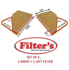 A50503SET AIR FILTER  AZUMI A0503 A50503 Bentley CREWE Air Filter Set 3W0129620B & 3W0129620CJS A0503SET A50503SET A50503 A0503 VAG 3W0129620B VAG 3W0129620C MAHLE  LX1091  + LX10911 LX1091/1 70517300  + 70517385