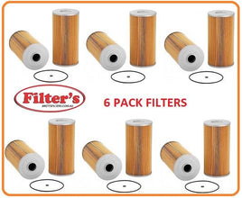 FE604JX6 FE604J 6 PACK PAK FUEL FILTER  R2199 R2199P WR2199P ISUZU HINO VERY COMMON OLDER MODEL FUEL; FILTER 6BB1 6BD1 6BF1 6BG1 6HE1  9885111911 23401-1290 23401290 SAKURA F1303 F-1303