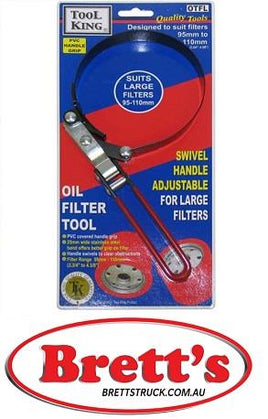 OTFL 16284 OIL FILTER WRENCH 85MM-111MM Swivel Filter Wrenches FILTER STRAP WRENCH TOOL
