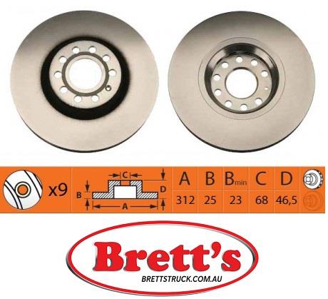 8DD 355 107-521 Front Brake Disc ROTOR AUDI A4 (8E2, B6), 11/00 - 12/04 SEAT SKODA SUPERB Saloon (3U4), 02/02 - 03/08 VOLKSWAGEN PASSAT Saloon (3B3), 11/00 - 05/05 PASSAT Variant (3B6), 11/00 - 08/05 DR12331 DBA2800 8DD355107-521