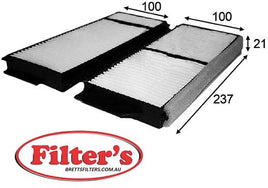 AC3502SET CABIN AIR FILTER MAZDA MAZDA3 BX SERIES 2004- WACF0003 CU22001 CU220012 B32L61J6X RCA119 RCA119P 19266678 BP8P61J8X CU22001-2 BP4K61J6X CA-1708 BP8P-61-J6X  BP8P61J6X