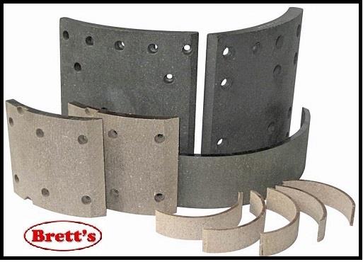 BL1002 NiBK BRAKE LINING SET KIT WITH RIVETS FRONT OR REAR NIBK| Brett ...