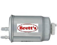 FE9867 FUEL FILTER JCB LOADER FMHWK9036, FMH-WK9036, Mann and Hummel WK 9036, WK9036,   H245WK   FS-4301 320/07057 In-Line Fuel/Water Separator with Drain J.C. Bamford 320/07057, 320/07155; Donaldson P765325 BLADWIN BF7965