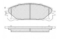 PN1845 DISC PAD SET NiBK JNBK FRONT  KIT FOR Toyota Kluger 3.5 V6  GSU40 GSU45 Apr 2007 - NOW TOYOTA KLUGER GX, GXL GSU50R GSU50  3/2014-2/2017 4 Door SUV 3.5 litre, 2GRFE V6 24v DOHC DB2004 DB2004PM