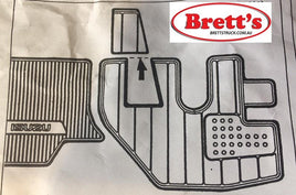 18880.205 FLOOR MAT SET NPR NPS NQR  UP TO 2008  ONLY 1994 ONWARDS TILL 12/2007 MODELS PIECE RUBBER MAT  NPR400 NQR450 NPS75 NPR75  NPR75 2008  NPR75 4HK1-T 2005-08 NPS75 4HK1-T 2005-2008 NQR75 4HK1-T 2005-2008