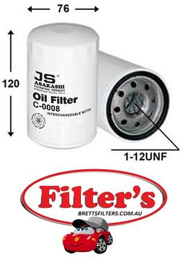 C0008 OIL FILTER JAGUAR  S-TYPE 4.0L V8 PETROL AJ28 1999-02  S-TYPE 4.2L V8 PETROL AJ34 2002-ON    XJ8 3.2L V8 PETROL 1997-ON   XJ8 4.0L V8 PETROL 1997-ON    XJR 4.2L V8 PETROL 2004-ON    XK8 4.0L V8 PETROL 1996-ON