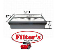 A518J AIR FILTER  FOR MAZDA 929 3.0L V6 7/91-97 FOR TOYOTA  SPACIA 2.0L 4CYL PETROL 3S-FE MPFI DOHC - 1998-2001   TARAGO PETROL TCR10 / TCR11 / TCR20 / TCR21 - 2.4L PETROL 2TZ-FE - EFI - 1990-2000  TOWNACE SBV - 1.8L EFI - 1999-2006