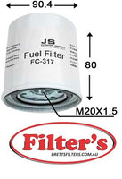 FC318J FUEL FILTER SPIN ON Mitsubishi 1347572 CATERPILLAR 1838187 CATERPILLAR 183-8187 CATERPILLAR 1J80043170  KUBOTA 900550814  YALE FT7220  HIFI ME016823 MITSUBISHI ME016872 MITSUBISHI ME229355 MERCEDES MF556 AMC SK3805 SF-FILTER SK3805/2 SF-FILTER