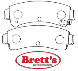 8DB 355 016-731 DISC PAD SET REAR WITH ACOUSTIC WEAR WARNING DB1211 GDB1014 8DB355016-731