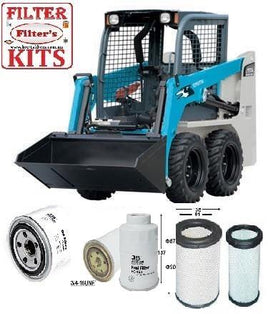 KITT504 FILTER KIT TO SUIT FOR TOYOTA 5SDK8 Filter Kit SKID STEER TOYOTA HUSKI OIL AIR  FUEL LUBE SERVICE KIT   Toyota - 5SDK8