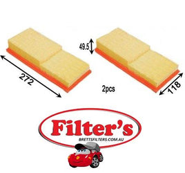 A0269SET AIR FILTER WESFIL WA5136 RYCO A1567 SAKURA A-26330 A26330 FA-26330 FA26330 AZUMI A53269SET JS A0269SET CHRYSLER (USA) 05098424AB CHRYSLER US 05098424 AA