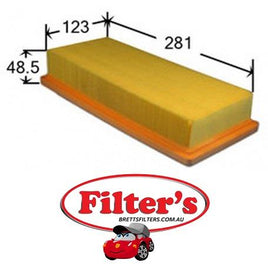 A0270 AIR FILTER AZUMI A41270 JS A0270 CHRYSLER 68095076AA FIAT 55183269 FIAT 71773166