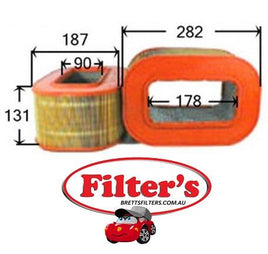 A0278 AIR FILTER MERCEDES-BENZ E-Class : E 300 Air Supply Sys Jan 88~Jun 95 3.0 L W124 OM 603.963 KW:108 Air Supply Sys Sep 88~Jun 95 3.0 L W124 OM 603.960 KW:108 Air Supply Sys Jun 93~Jun 95 3.0 L S124 OM 603.963 KW:108