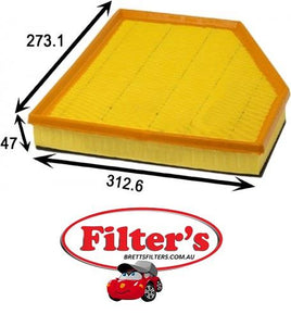 A0312 AIR FILTER BMW 5 Series : 520d Air Supply Sys Sep 07~Oct 09 2.0 L 2.0L E60 N47D20A  Air Supply Sys Sep 07~Oct 09 2.0 L 2.0L E61 N47D20A KW:130