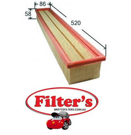 A0383 AIR FILTER MERCEDES-BENZ C-Class : C 200 KOMPRESSOR Air Supply Sys Jan 00~Dec 04 2.0 L 2.0L W203 M 111.955