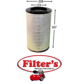 A0393 AIR FILTER OUTER   CASE / CASE-IH EXCAVATOR CX210 - ISUZU 6BG1T DIESEL ENGINE - 2001  6D31T YN18001-22848 SK-2   6D31YQ02301-02654/SK200-2 ACERA   6D34 SK250LC KOBELCO  6D34/SK250NLC KOBELCO   6D34T YN23301/SK200-3 ACERA