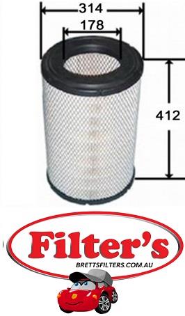 A283J AIR FILTER NISSAN UD  WESFIL WA5160 IKP 4A4614 EXXEL AIR114  14440.114 JAPMART 4164JMA4 SAKURA FA6124M A-6124M FA-6124M A6124M DDRIVE 17801.070 JS A283V A-283V DONALDSON P812582 P81-2582