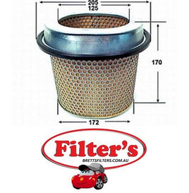 A3013 AIR FILTER MITSUBISHI Eterna Air Supply Sys Jul 88~May 90 1.8 L 1.8L E34A 4D65-T  MITSUBISHI Galant Air Supply Sys Feb 88~May 90 1.8 L 1.8L E34A 4D65-T
