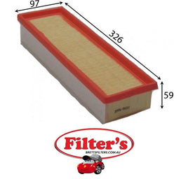 A43001 AIR FILTER RENAULT Logan Sandero I Air Supply Sys May 08~Aug 14 1.4 L 1.4L BS12 K7J710  Air Supply Sys Jan 07~ 1.6 L 1.6L BS16 K7M 710