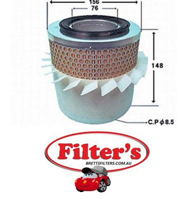 A453J AIR FILTER MAZDA R209-13-Z40 NISSAN 16546-HC500 NISSAN AY120-NS029 TOYOTA V9112E206 MAZDA R20913Z40 NISSAN 16546HC500 NISSAN AY120NS029 JS A453J AZUMI 25453 SAKURA AS-1712 AS1712 FAS-1712 FAS1712 WESFIL WA803 RYCO HDA5813/HDA5517