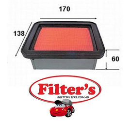 A717J AIR FILTER NISSAN AY120-KE020 TOYOTA V9112D002 DAIHATSU 1780187710 DAIHATSU 1780187710000 DAIHATSU 1780187714000 MAZDA AA11023602 NISSAN AY120KE020