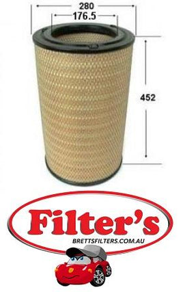 A578J AIR FILTER OUTER ISUZU  IKP 2A4621  1264JMA2 EXTRAMILE 17801.104 WIX  46545 ISUZU 1-14215203-0 ISUZU 1-14215204-0 ISUZU 1-86750-123-0 ISUZU 1-86750-123-1 ISUZU 1-87310-135-0 NISSAN AY120-SZ503 WESFIL WA5067 RYCO HDA5972
