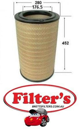 A578J AIR FILTER OUTER ISUZU Forward Air Supply Sys May 08~ 9.8 L FXD1000 6UZ1-T  Air Supply Sys Dec 03~ 14.3 L CYG51 6WF1-T  Air Supply Sys Dec 03~ 14.3 L CYJ51 6WF1-T  Air Supply Sys Dec 03~ 14.3 L CYL51 6WF1-T   CYY51