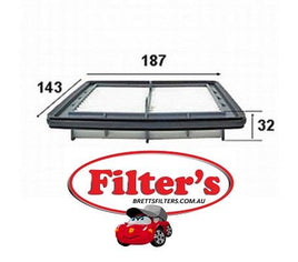 A736J AIR FILTER DAIHATSU Hijet Cargo Air Supply Sys Jan 94~Dec 98 0.66 L 0.66LS100V EF  Air Supply Sys Jan 94~Dec 98 0.66 L S100W EF  Air Supply Sys Jan 94~Dec 98 0.66 L 0.66L S110V EF