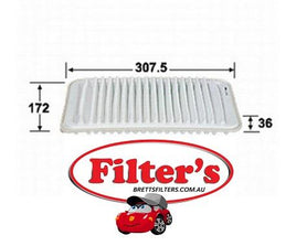 A744J AIR FILTER JS A744J AZUMI A26744 DAIHATSU 17801-B2010 17801B2010 17801B2010000 17801-B2010-000 NISSAN AY120KE054 TOYOTA V9112D017