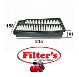 A860J AIR FILTER HONDA Accord Air Supply Sys Sep 94~Dec 97 2.7 L CE C27A4  Air Supply Sys Jan 95~Dec 97 2.7 L 2.7L  EURO C27A4  Air Supply Sys Jan 95~Dec 98 2.7 L CD7 C27A4