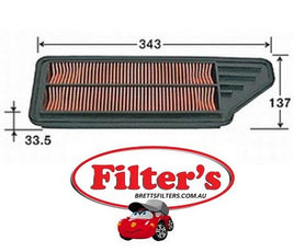 A875J AIR FILTER JS A875J AZUMI A28875 HONDA 17220-PFC-000 17220-PTF-000 17220-PTF-010 17220PFC000 17220PTF000 17220PTF010 NISSAN AY120KE053 TOYOTA V9112H037