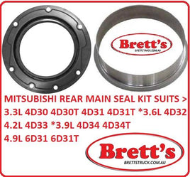 10950.008 SEAL SET ENGINE REAR 100MM ID 4D30 4D31 4D31T 4D32 4D33 4D34 6D31 6D31T 100MM MITSUBISHI FUSO TRUCK & BUS OIL SEAL OSS0277   Crankshaft Seal Rear ME011754 CANTER FUSO GUTS REAR MAIN