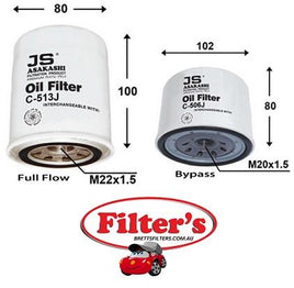 C508SET OIL FILTER KIT TWIN PACK ISUZU JS C508SET AZUMI C24508SET SAKURA C1512 C-1512 EXXEL OIL040 KIT WZ155X + WZ333  FILTER AF6738 FO-03037 EXTRAMILE 15607.657 WESFIL WZ155NM + WZ333NM