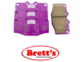 PN1394 DISC PAD SET NiBK JNBK REAR KIT  FOR SUMITOMO    SN663P TACTI    V9118A010 TACTI    V9118A046 TOKAI    MN111