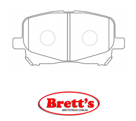 PN1448 DISC PAD SET NiBK JNBK FRONT KIT  FOR TOYOTA 04465-28430 0446528430 TOYOTA 04465-28460 0446528460 TOYOTA AY040-TY058 AY040TY058 TOYOTA V9118-A084 V9118A084