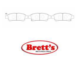 PN1449 DISC PAD SET NiBK JNBK REAR KIT  FOR  TOYOTA PREVIA Rear Axle Brake    May 01~Jan 06    2.0 L    CLR30L    1CD-FTV     Rear Axle Brake    Jan 99~Oct 06    2.4 L    ACR3#        KW:115|Geo:Europe