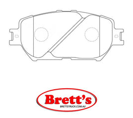 PN1479 DISC PAD SET NiBK JNBK FRONT KIT  FOR  DAIHATSU ALTIS Front Axle Brake    Sep 01~Jan 06    2.4 L    ACV30N         Front Axle Brake    Sep 01~Jan 06    2.4 L    ACV35N  y
