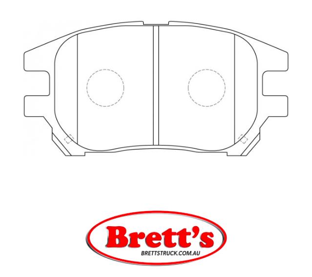 PN1481 DISC PAD SET NiBK JNBK FRONT KIT FOR LEXUS RX300 Front Axle Bra ...