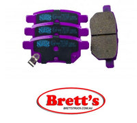PN1519 DISC PAD SET NiBK JNBK REAR KIT  FOR TEXTAR    24610 143 0 5 TEXTAR    2461001 TOKAI    MN443M TOKIKO    TN687M TRW    GDB3454 VALEO    598933 VALEO    598938 WVA    24610 WVA    24611 WVA    24612