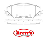 PN1530 DISC PAD SET NiBK JNBK FRONT KIT  FOR TOYOTA Prius V Front Axle Brake    Mar 12~    1.8 L    ZVW40L    2ZR-FXE
