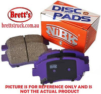 PN1834 DISC PAD SET NiBK JNBK FRONT KIT  FOR  TOYOTA    0446502270 TOYOTA    0446502320 TOYOTA    0446502340 TOYOTA    0446502420 TOYOTA    04465YZZEC  BENDIX AUS DB2230 FMSI D1571-8780 D15718780 KASHIYAMA D2286 WVA 24336