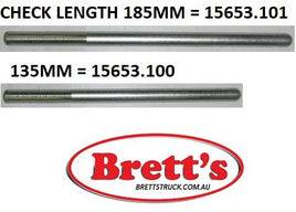 15653.100 135MM PUSH ROD  CLUTCH SLAVE CYLINDER   FE647 FE657 FE649 FE639 FG649  HYDRAULIC BORE MITSUBISHI  FUSO CANTER 1995-