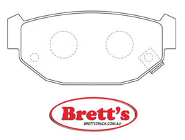 PN7207 DISC PAD SET NiBK JNBK REAR KIT FOR MINTEX MDB1462 MK D7009M PAGID T3020 SUMITOMO S530P TEXTAR 2152514805 TRW GDB381 WVA 21525 WVA 21843 WVA 21844