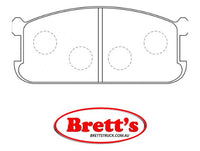 PN3066 DISC PAD SET NiBK JNBK FRONT KIT  FOR  NiBK PN3066 SB BP23066  MITSUBISHI    MB134815 MITSUBISHI    MB151323 MITSUBISHI    MB151324 MITSUBISHI    MB193216  AK    A-86K  A86K ATE    27.0460-2103.2 27046021032