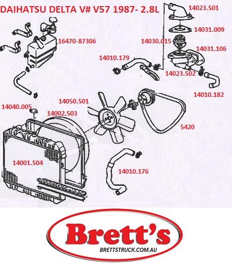 SPEC 14002.501 RADIATOR RAD SHROUND DAIHATSU DELTA 16711-87307 1671187 ...
