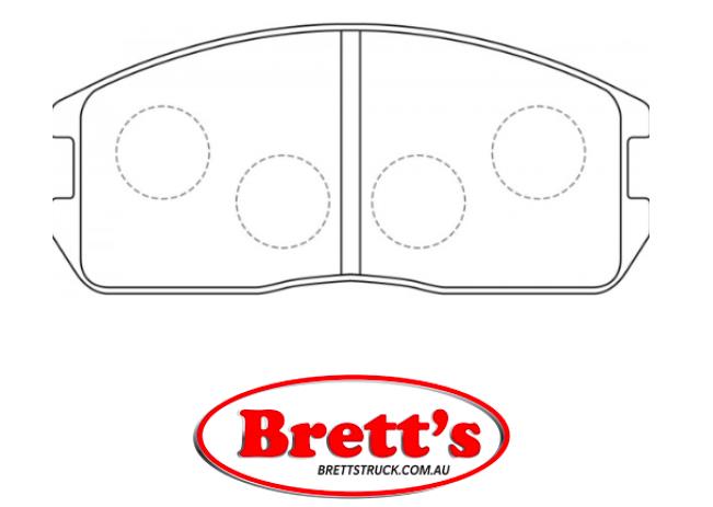 PN3089 DISC PAD SET NiBK JNBK FRONT KIT FOR TEXTAR 21126 150 0 4 T4047 TEXTAR 2112601 TEXTAR 2112615004 TOKAI MN86 TOKIKO TN107 TRW GDB365 VALEO 598224 WVA 21126