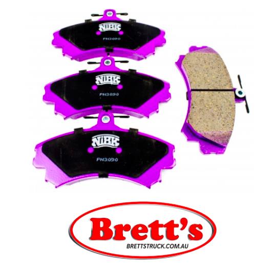 PN3090 DISC PAD SET NiBK JNBK FRONT KIT FOR NiBK PN3090 SB BP23090 BENDIX AUS DB1402 BENDIX EUR 571940B FMSI D1494-8694 D14948694 FMSI D837-7712 D8377712 KASHIYAMA D6090 MITSUBISHI M850976