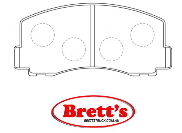 PN3115 DISC PAD SET NiBK JNBK FRONT KIT FOR NiBK PN3115 SB BP23115 HITACHI NDP102 MAZDA 1Y1Z-33-28Z 1Y1Z3328Z MITSUBISHI MB277619 MITSUBISHI MB316685 MITSUBISHI MB327619 MITSUBISHI MB366393 MITSUBISHI MB366524