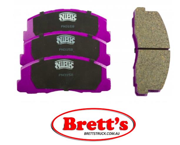 PN3158 DISC PAD SET NiBK JNBK FRONT KIT FORMITSUBISHI MB407431 MITSUBISHI MB407433 MITSUBISHI MB407434 MITSUBISHI MB407877 MITSUBISHI MB407938 MITSUBISHI MB500295 MITSUBISHI MB500399 MITSUBISHI MB500610 MITSUBISHI MB500960